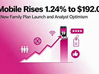T-Mobile Rises 1.24% to $192.02 Amid New Family Plan Launch and Analyst Optimism