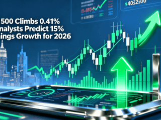 S&P 500 Climbs 0.41% as Analysts Predict 15% Earnings Growth for 2026
