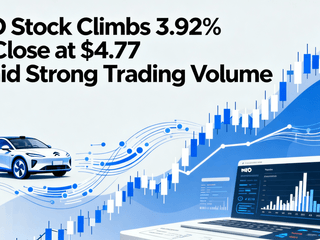 NIO Stock Climbs 3.92% to Close at $4.77 Amid Strong Trading Volume