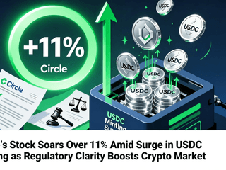 Circle's Stock Soars Over 11% Amid Surge in USDC Minting as Regulatory Clarity Boosts Crypto Market
