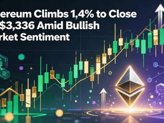 Ethereum Climbs 1.4% to Close at $3,336 Amid Bullish Market Sentiment