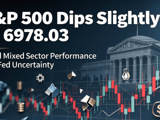 S&P 500 Dips Slightly to 6978.03 Amid Mixed Sector Performance and Fed Uncertainty