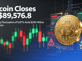 Bitcoin Closes at $89,576.8 After Daily Fluctuation of 0.87% Amid $290 Million Liquidations
