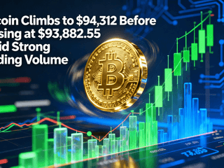 Bitcoin Climbs to $94,312 Before Closing at $93,882.55 Amid Strong Trading Volume