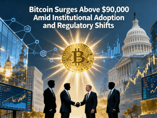 Bitcoin Surges Above $90,000 Amid Institutional Adoption and Regulatory Shifts
