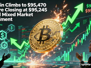 Bitcoin Climbs to $95,470 Before Closing at $95,245 Amid Mixed Market Sentiment