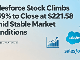 Salesforce Stock Climbs 0.69% to Close at $221.58 Amid Stable Market Conditions