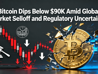 Bitcoin Dips Below $90K Amid Global Market Selloff and Regulatory Uncertainty