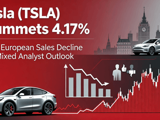 Tesla (TSLA) Plummets 4.17% Amid European Sales Decline and Mixed Analyst Outlook