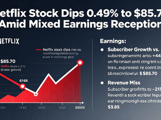 Netflix Stock Dips 0.49% to $85.70 Amid Mixed Earnings Reception