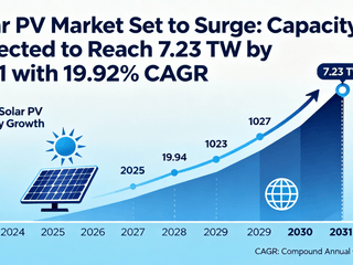 Solar PV Market Set to Surge: Capacity Expected to Reach 7.23 TW by 2031 with 19.92% CAGR