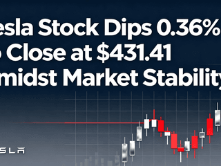 Tesla Stock Dips 0.36% to Close at $431.41 Amidst Market Stability