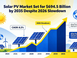 Solar PV Market Set for $694.5 Billion by 2035 Despite 2026 Slowdown