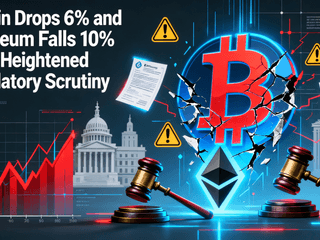 Bitcoin Drops 6% and Ethereum Falls 10% Amid Heightened Regulatory Scrutiny
