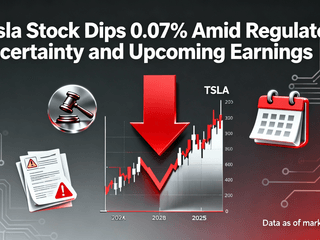Tesla Stock Dips 0.07% Amid Regulatory Uncertainty and Upcoming Earnings