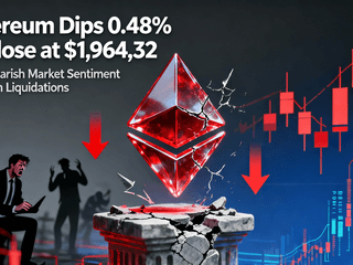 Ethereum Dips 0.48% to Close at $1,964.32 Amid Bearish Market Sentiment and High Liquidations