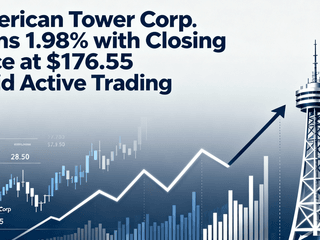 American Tower Corp Gains 1.98% with Closing Price at $176.55 Amid Active Trading