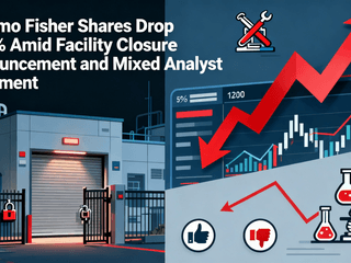Thermo Fisher Shares Drop 2.01% Amid Facility Closure Announcement and Mixed Analyst Sentiment