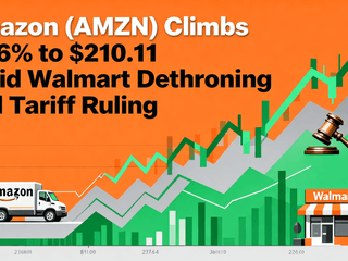 Amazon (AMZN) Climbs 2.56% to $210.11 Amid Walmart Dethroning and Tariff Ruling