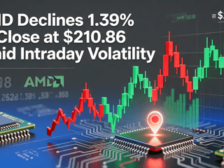 AMD Declines 1.39% to Close at $210.86 Amid Intraday Volatility