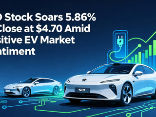 NIO Stock Soars 5.86% to Close at $4.70 Amid Positive EV Market Sentiment