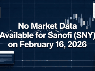 No Market Data Available for Sanofi (SNY) on February 16, 2026