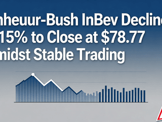 Anheuser-Busch InBev Declines 0.15% to Close at $78.77 Amidst Stable Trading