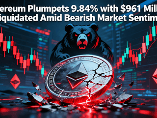 Ethereum Plummets 9.84% with $961 Million Liquidated Amid Bearish Market Sentiment