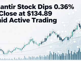 Palantir Stock Dips 0.36% to Close at $134.89 Amid Active Trading