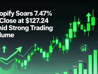 Shopify Soars 7.47% to Close at $127.24 Amid Strong Trading Volume