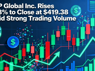 S&P Global Inc. Rises 2.18% to Close at $419.38 Amid Strong Trading Volume