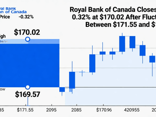 Royal Bank of Canada Closes Down 0.32% at $170.02 After Fluctuating Between $171.55 and $169.57