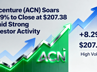 Accenture (ACN) Soars 8.29% to Close at $207.38 Amid Strong Investor Activity