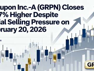 Groupon Inc-A (GRPN) Closes 0.77% Higher Despite Initial Selling Pressure on February 20, 2026