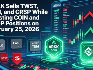 ARKK Sells TWST, TEM, and CRSP While Boosting COIN and SHOP Positions on February 25, 2026