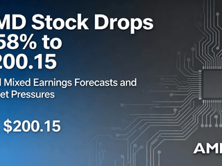 AMD Stock Drops 1.58% to $200.15 Amid Mixed Earnings Forecasts and Market Pressures