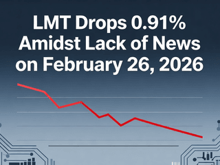 LMT Drops 0.91% Amidst Lack of News on February 26, 2026