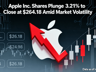 Apple Inc. Shares Plunge 3.21% to Close at $264.18 Amid Market Volatility