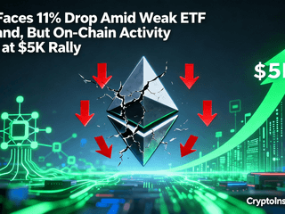 ETH Faces 11% Drop Amid Weak ETF Demand, But On-Chain Activity Hints at $5K Rally