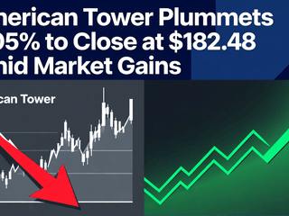 American Tower Plummets 4.05% to Close at $182.48 Amid Market Gains