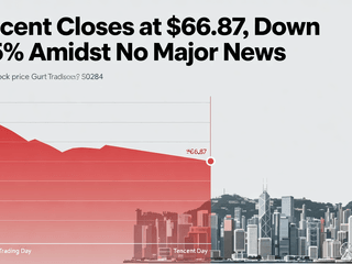 Tencent Closes at $66.87, Down 0.15% Amidst No Major News