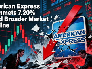American Express Plummets 7.20% Amid Broader Market Decline