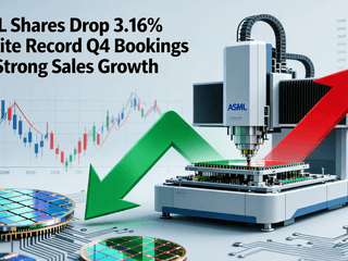 ASML Shares Drop 3.16% Despite Record Q4 Bookings and Strong Sales Growth