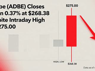 Adobe (ADBE) Closes Down 0.37% at $268.38 Despite Intraday High of $275.00