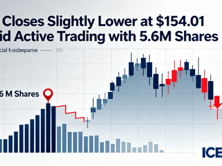 ICE Closes Slightly Lower at $154.01 Amid Active Trading with 5.6M Shares
