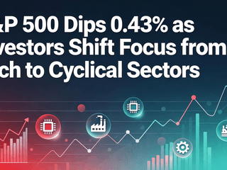 S&P 500 Dips 0.43% as Investors Shift Focus from Tech to Cyclical Sectors