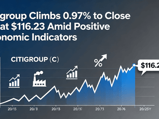 Citigroup Climbs 0.97% to Close at $116.23 Amid Positive Economic Indicators