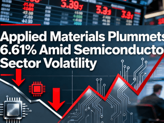 Applied Materials Plummets 6.61% Amid Semiconductor Sector Volatility