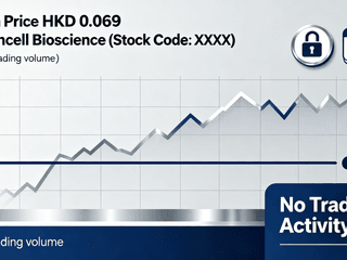 Regencell Bioscience Holds Steady at HKD 0.069 with No Trading Activity