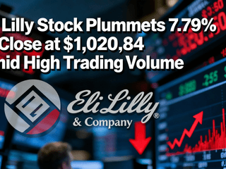 Eli Lilly Stock Plummets 7.79% to Close at $1,020.84 Amid High Trading Volume